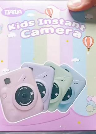 Детский фотоаппарат с мгновенной печатью tiatua kids instant camera (термопечать) green