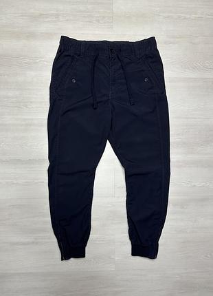 G-star raw брендові комфортні чоловічі темно-сині джогери оригінал