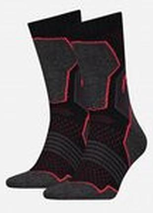 Шкарпетки head hiking crew 2p unisex чорний, червоний уні 35-38 701219910-002
