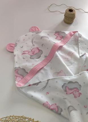 Уголки для купания новорожденных, фланель турецкая (#5993)