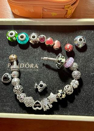 Шарм pandora новорічні шарми зірка ангел