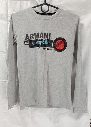 Лонг хлопковый armani серый