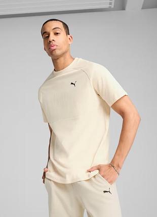 Футболка pumatech tee 68459887 puma l бежевый 68459887 s