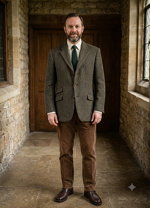 Преміальний твідовий піджак peter christian harris tweed (100% шерсть)