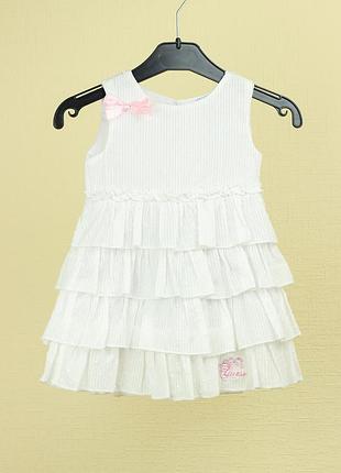 Сукня guess біла. об'єм грудей 50см, довжина виробу 44 см