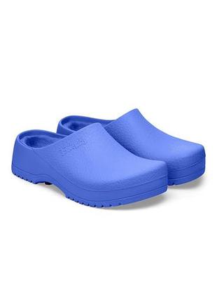 Сині сабо birkenstock super-birki з поліуретану