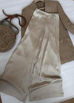 Брюки палаццо 100% silk від escada. вінтаж!