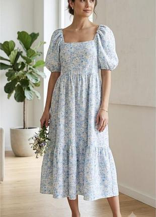 Бавовняна сукня в квітковий принт primark