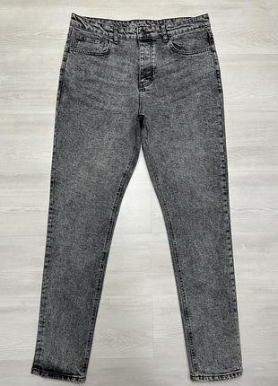 Denim co фірмові чоловічі сірі джинси мом стрейч оригінал 34/34
