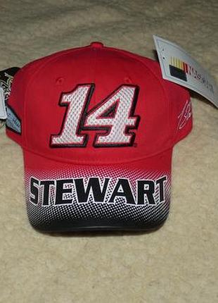 Гоночная кепка nascar бейсболка новая с биркой (realtree / stewart / flames)