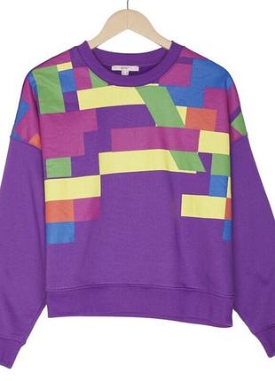 Світшот esprit теплий жіночий фіолетовий бузковий l (40)