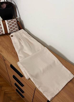 Світло бежеві брюки палаццо🤍