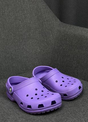Оригінальні крокси сабо шльопанці classic clog k 206991 фіолетовий