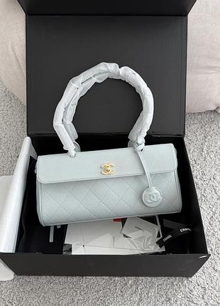 Шкіряна сумка 26s preppy coco в ромбоподібній прострочці ch