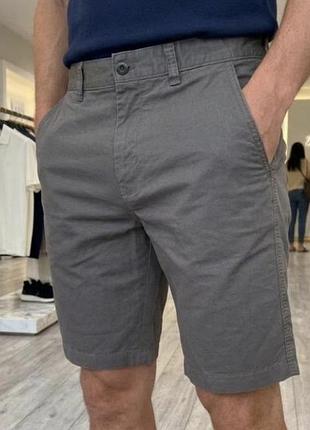 Шорти чоловічі zara сірі s (100% бавовна)