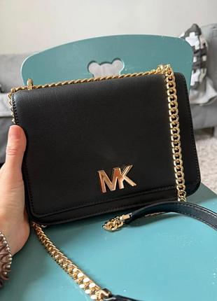 Шкіряна сумка michael kors (чорна, оригінал), ідеальний стан!