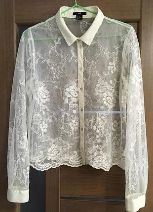 Блузка прозора h&m