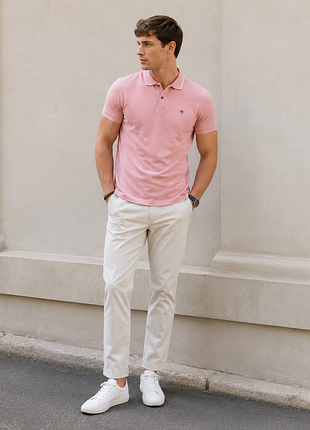 Ted baker чоловіче поло xl (size 6) 100% бавовна рожеве преміум