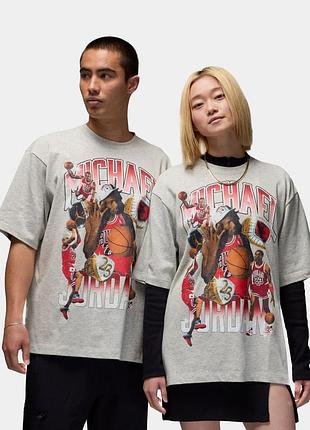 Футболка jordan tee grey big logo hm7131-050 m