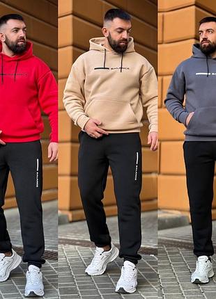 Чоловічий спортивний костюм на флісі m l xl xxl. xxxl
