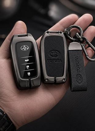 Чохол для ключа toyota no3-3 кнопки new metal