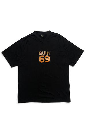 Чоловіча вінтажна футболка quiksilver surf sk8 чорна l