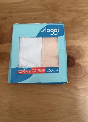 Трусики жіночі бавовна sloggi eu 36 xs-s набір 2шт