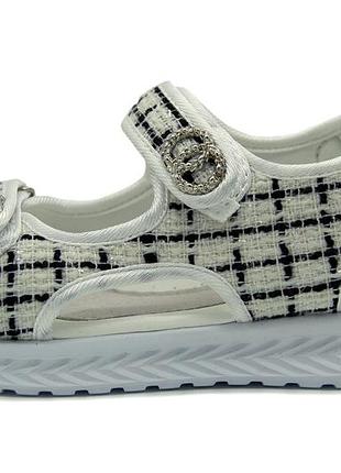 Босоніжки для дівчинки kimboo білий (fg873 white (32 (20,5 см))