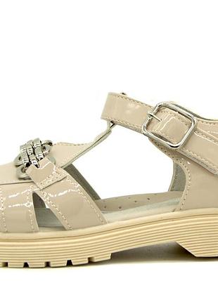 Босоніжки для дівчинки bessky бежевий (b2887 beige (29 (18,5 см))