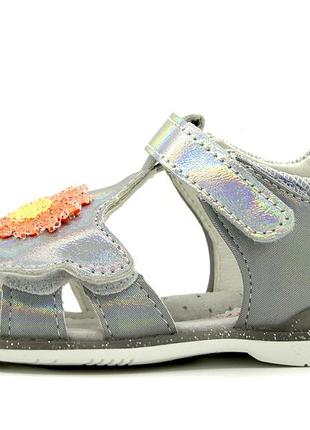 Босоніжки для дівчинки tom.m сріблястий (9128 silver (21 (13,5 см))