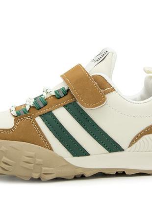 Кроссовки для мальчика y.top коричнево-зеленый (jy3327-17 brown-green (36 (22 см))
