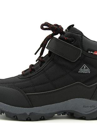 Термо ботинки для мальчика jong golf черный (40418 black 29 (18,5 см))