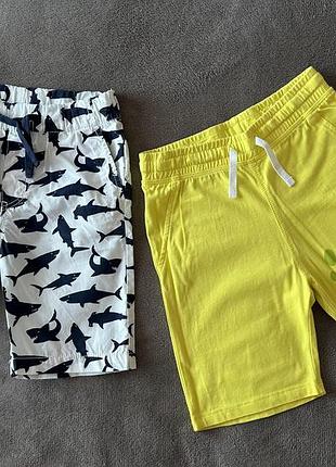 Шорты h&amp;m мальчику 122 см 6-7 лет 2 пары