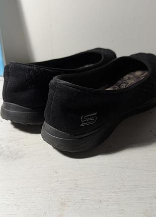 Чорні мокасини skechers  для жінок розмір 41р