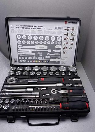 Набор инструментов оснастка б/у wurth 096509059 1/4 " + 1/2 " 59 шт