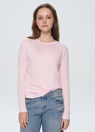 Лонгслив женский из вискозы розовый, 3xl