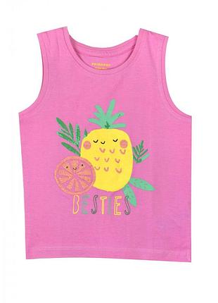 Майка хлопковая для девочки primark bdo60313 062 см (2-3 months) розовый