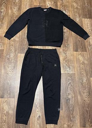 Tommy hilfiger x lewis hamilton оригинал спортивный костюм мужской черный размер l черный