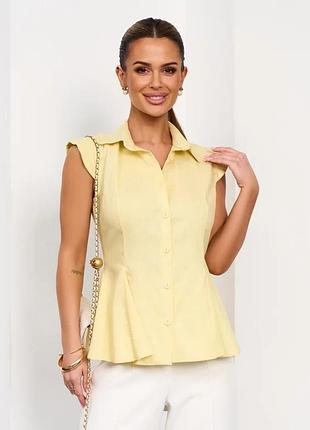 Блузи issa plus sa-743 xxl жовтий