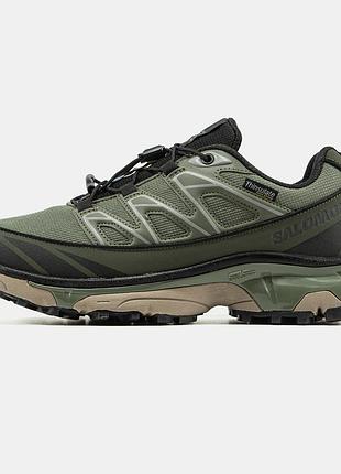 Водовідштовхуючі термо кросівки salomon xa pro street gore-tex thinsulate khaki green