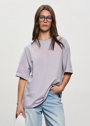Футболка оверсайз женская серого цвета, xl