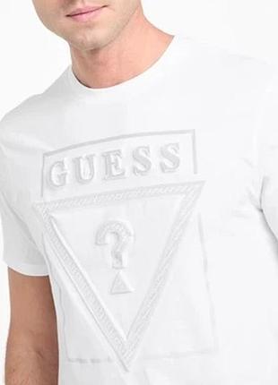 Футболка майка мужская guess белая стильная
