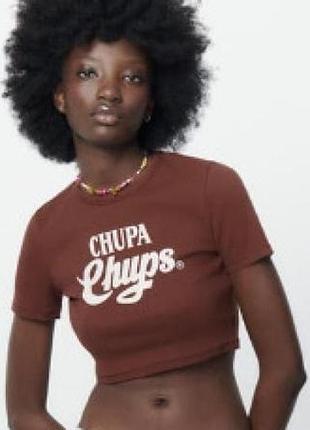 Котоновий топ chupa chups - zara