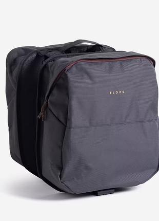 Велосипедна сумка (велосумка) elops 2 х 15л (в40 х ш36 х г12 см) чорний
