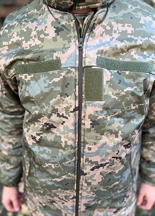Тактический зимний военный костюм комплект бушлат + штаны размер 52 пиксель всу ag1488