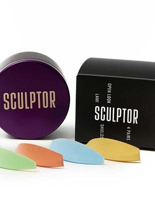Набір бігуді силіконових sculptor open look mix 4 пари, кольорові