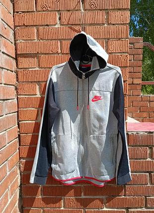 Мужская зип-кофта nike tech fleece / modern (804852-063) на молнии с капюшоном / худи s-m