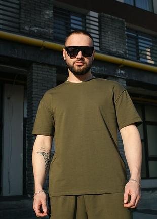 Однотонная футболка intruder player в цвете хаки