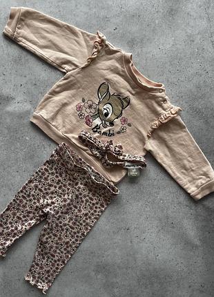 Комплект sinsay disney bambi світшот + легінси + пов’язка