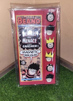 Магнітна дорожня гра шашки dennis & gnasher (the beano), нова